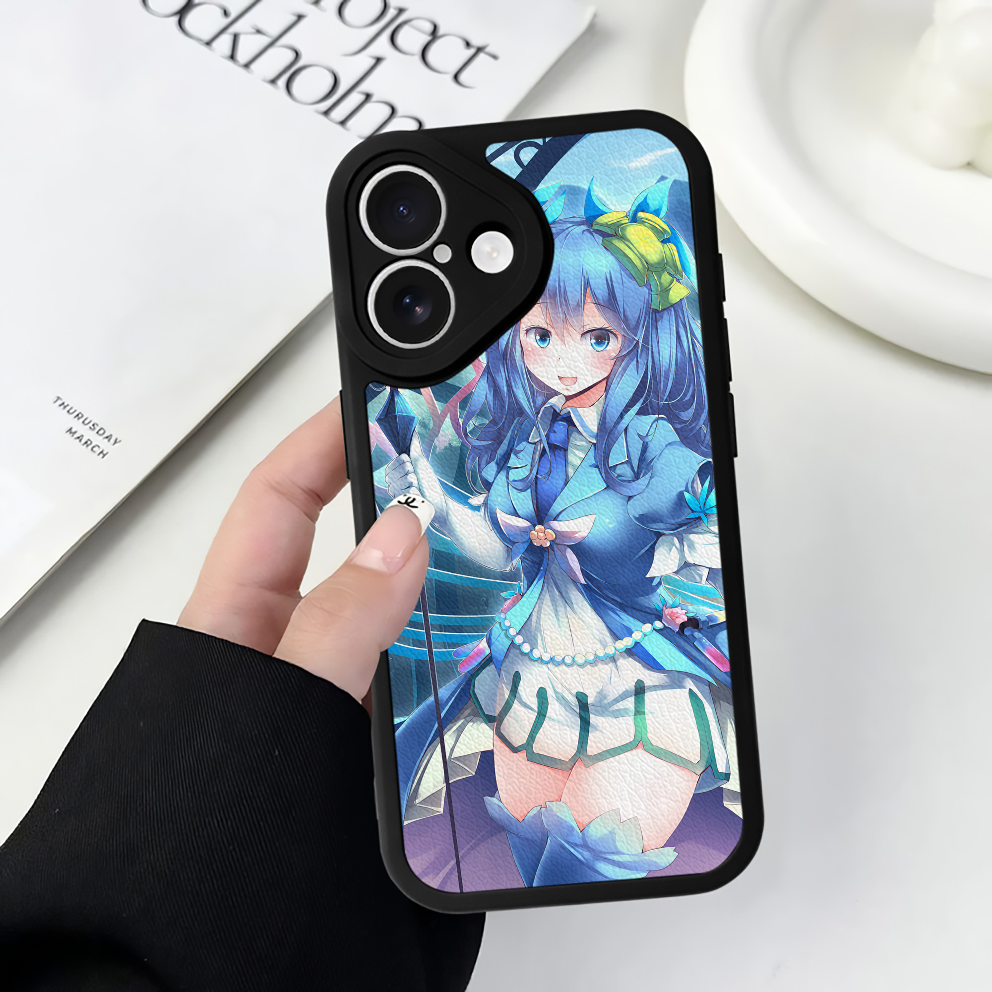 （画像用） 遊☆戯☆王 Yu-Gi-Oh! 【iPhone 16シリーズ対応】シリコンスマホケース（レザー調） 材質：シリコン